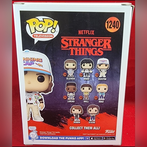 Dustin funko # 1240 (nib) Brand new dustin from stranger things funko pop. - Picture 7 of 7